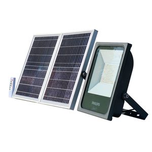 Refletor Led Solar Philips luz branca 5700K com kit completo Branca Fria - 10W