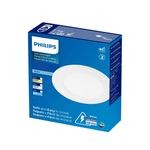 Plafon-embutir-Philips-redondo-bivolt-Amarela---6W