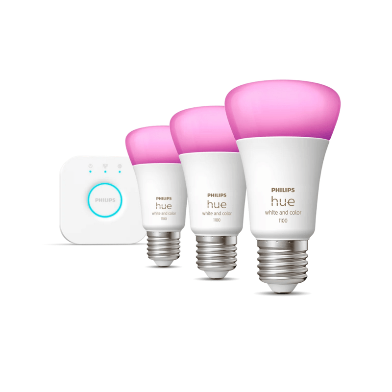 Philips-Hue-Kit-Casa-inteligente-com-3-Lampadas-E27---Bridge