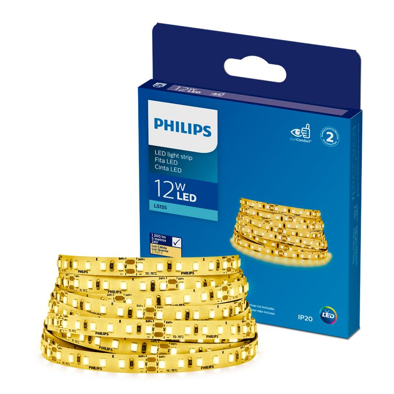 Fita-LED-Philips-Corepro-12W-5-metros-24V-2700K-1200Lm