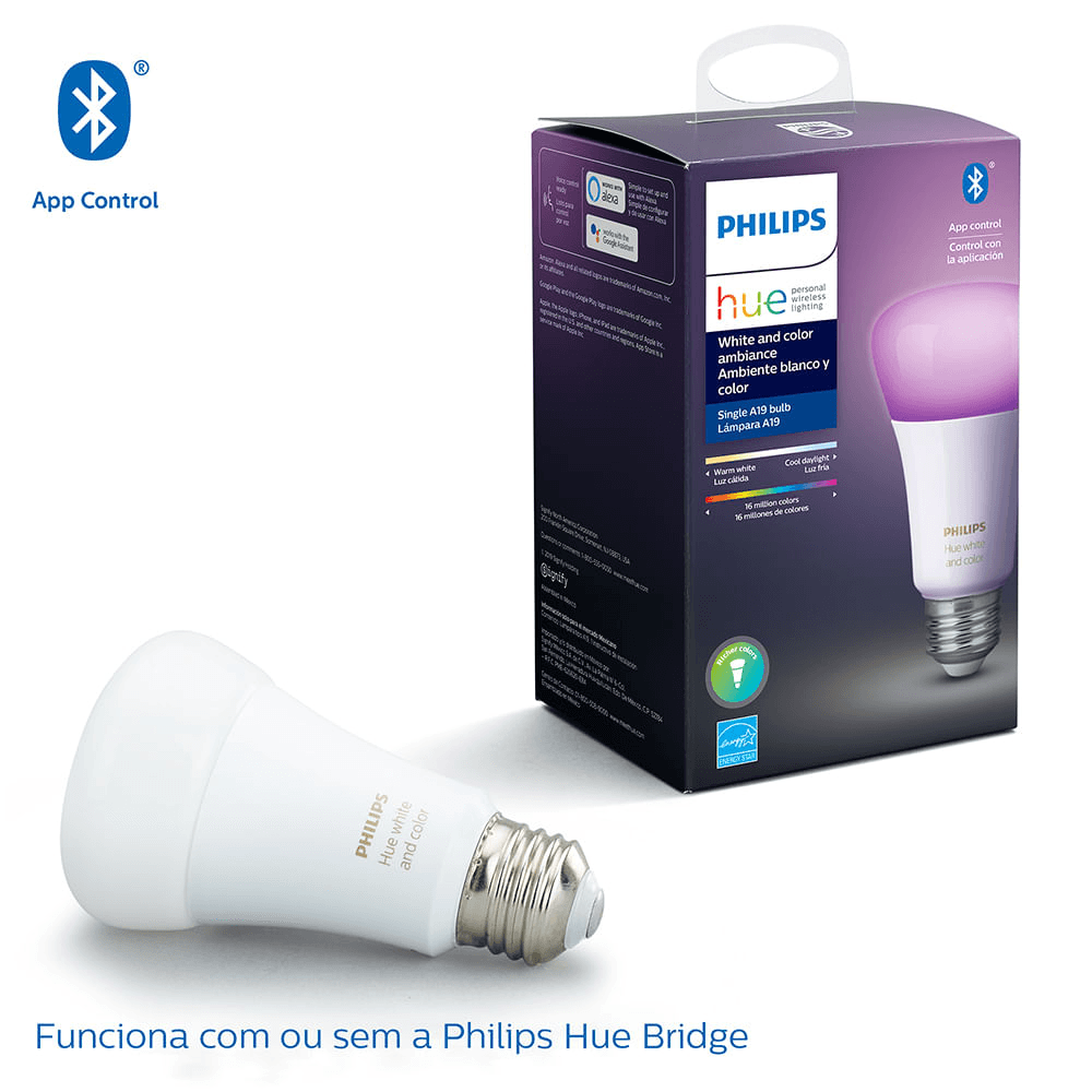 Philips Hue Lâmpada Inteligente 9W 127V WiFi Bluetooth E27