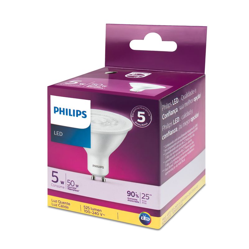 Lampada-Led-Philips-Spot-AR70-5W-luz-amarela-2700K-bivolt-base-GU10