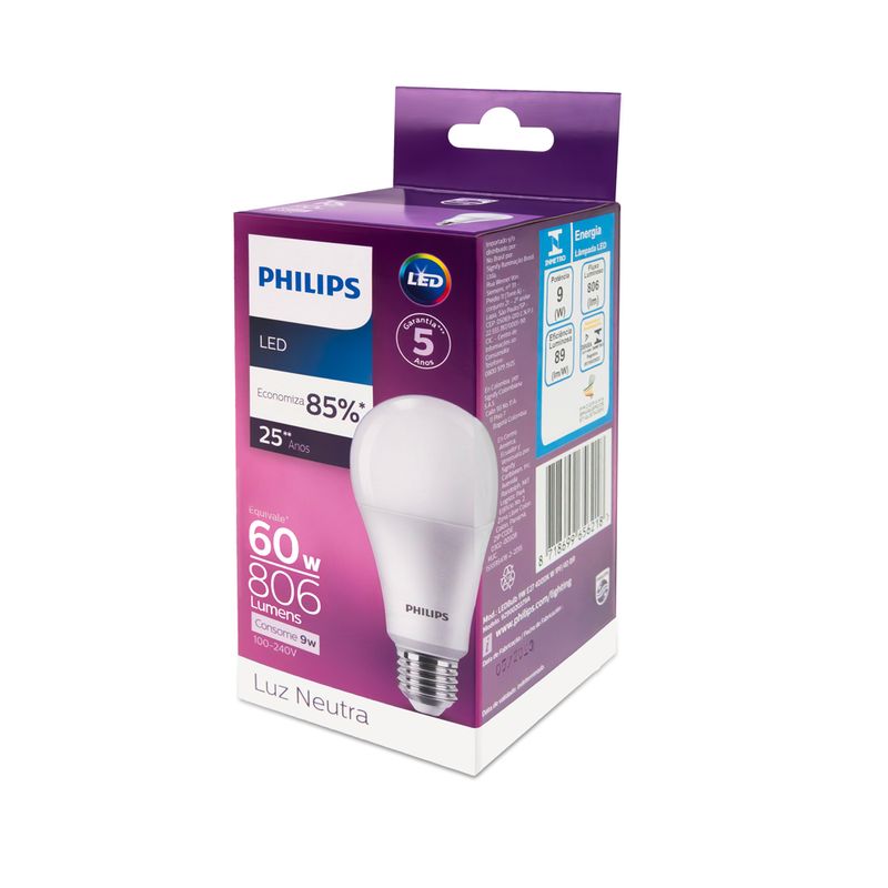 Lampada-Led-Philips-9W-bivolt-luz-branca-4000K-base-E27