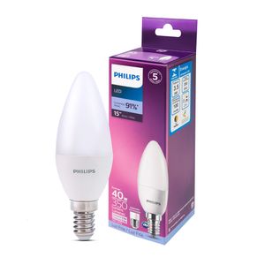 Lâmpada Led Philips Vela 3.5W branca fria 6500K BV E14/E27