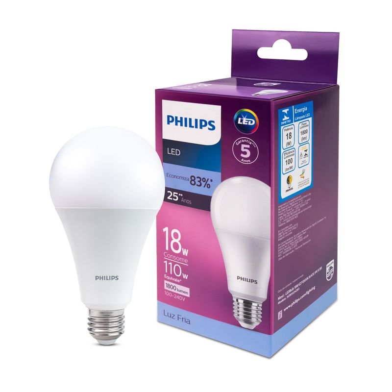 Lampada-Led-Philips-alta-potencia-18W-luz-branca-fria-6500K-bivolt-base-E27