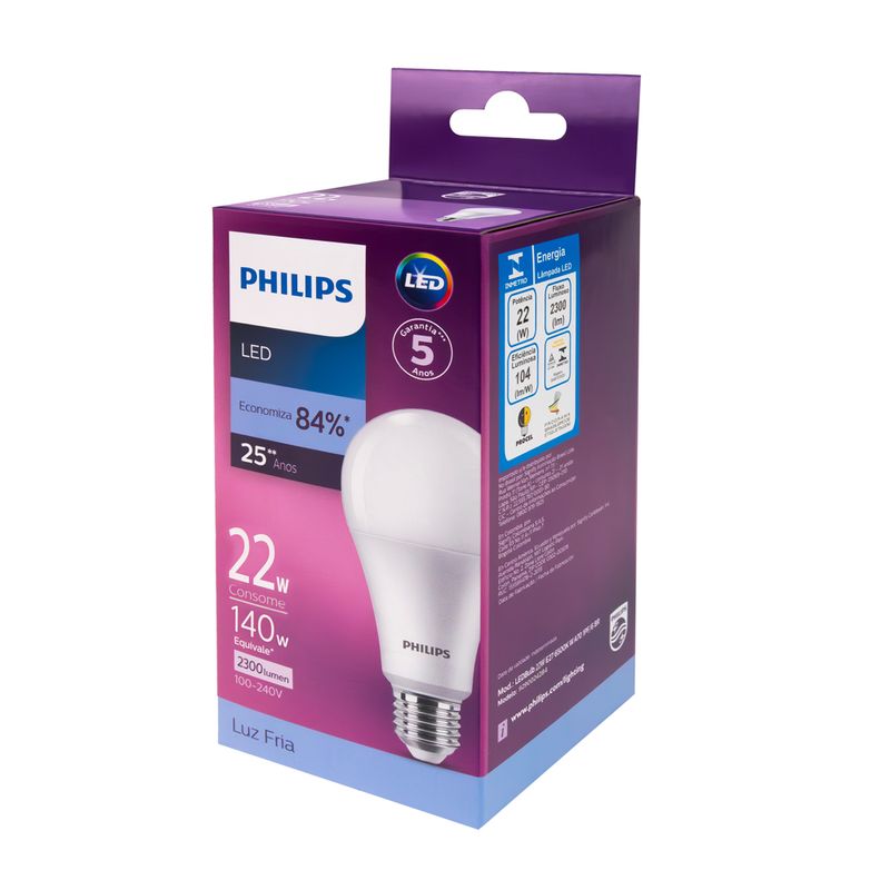 Lampada-Led-Philips-alta-potencia-22W-luz-branca-fria-6500K-bivolt-base-E27