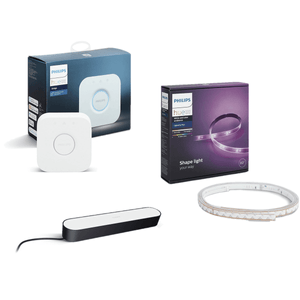KIT GAMER Philips hue com Bridge, Fita LED Inteligente e Barra de Iluminação Inteligente.