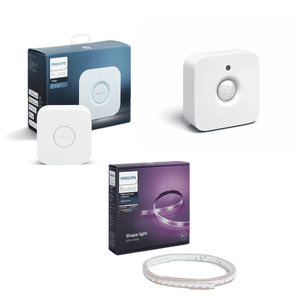 KIT SEGURANÇA Philips hue com Sensor de Movimento, Fita LED Inteligente e Bridge.