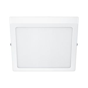 Plafon De Sobreposição LED Quadrado Branco 12W 65K Luz Branca 16,1cm Bivolt 900 Lúmens PILA